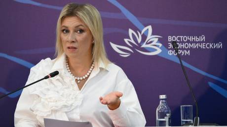 Russian Foreign Ministry spokeswoman Maria Zakharova.