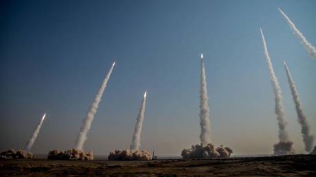 FILE PHOTO: The Iranian military conducts drill with ballistic missiles and unmanned air vehicles.