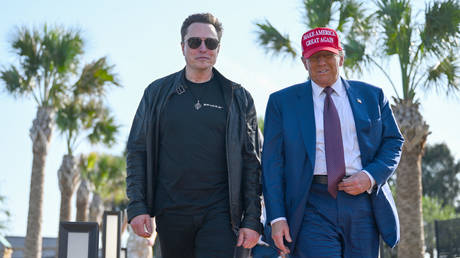 U.S. President-elect Donald Trump and Tesla and X CEO Elon Musk.