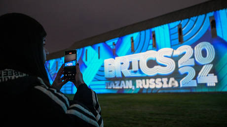 FILE PHOTO: A projection mapping show at the Kazan Kremlin.