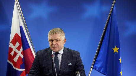 FILE PHOTO: Slovak Prime Minister Robert Fico