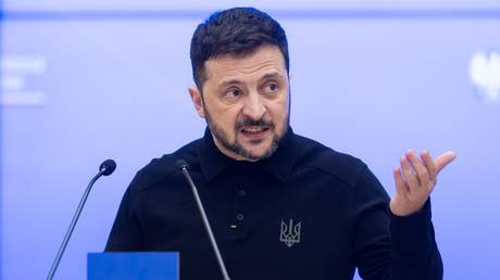 Ukrainian leader Vladimir Zelensky