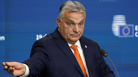 FILE PHOTO: Hungarian Prime Minister Viktor Orban speaks during a press-conference at the end of the European Council Meeting.