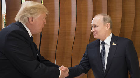 U.S. President-elect Donald Trump and Russian President Vladimir Putin.