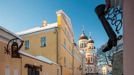 FILE PHOTO. Alexander Nevsky orthodox church in Tallinn, Estonia